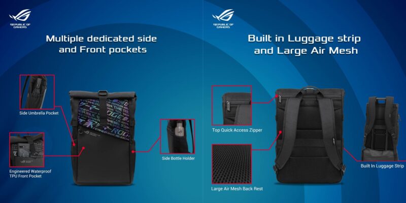 ASUS ROG BP4701 laptop rugzak 17 inch laptoptas rugtas schooltas