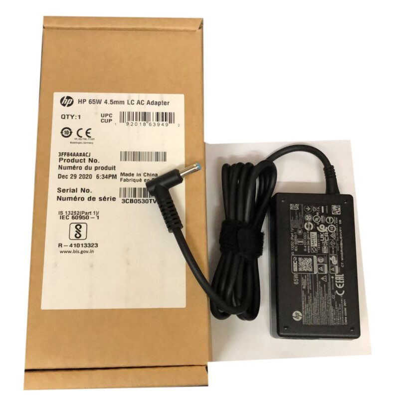 hp 65w adapter 4.5mm pin